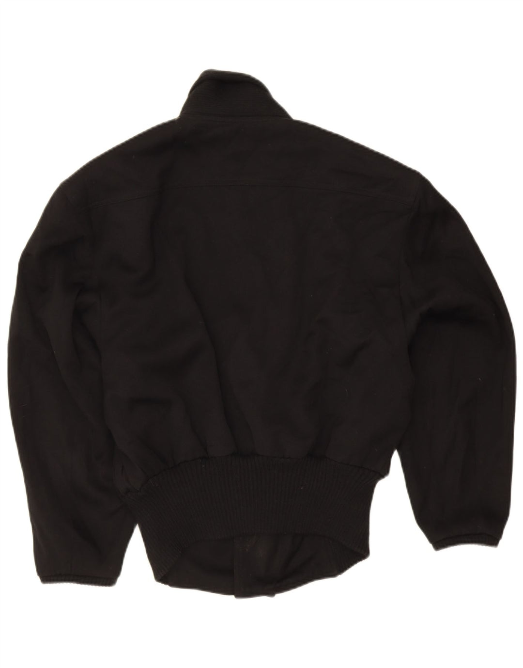 Jachetă bomber supradimensionată vintage pentru femei UK 18 XL negru