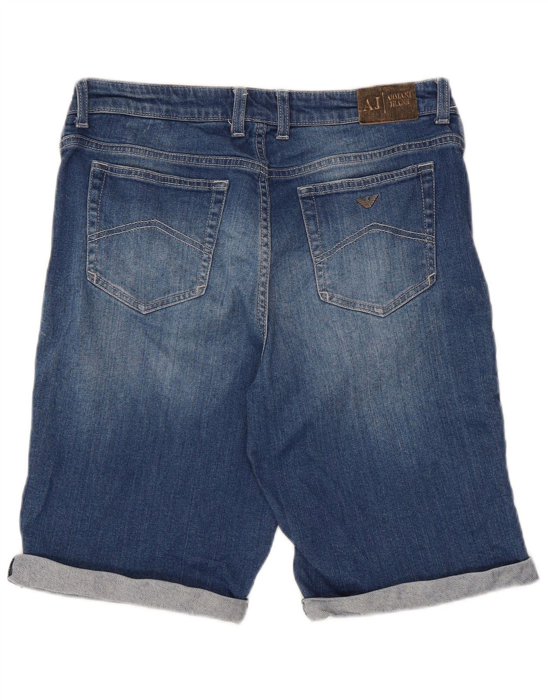 Pantaloni Scurt Denim Armani Junior Băieți 15-16 Ani W32 Bumbac Albastru