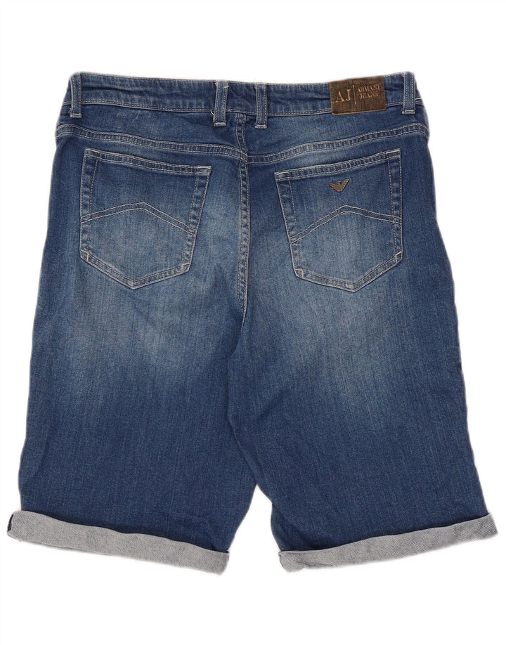 Pantaloni Scurt Denim Armani Junior Băieți 15-16 Ani W32 Bumbac Albastru