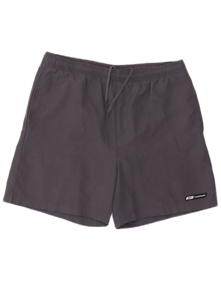 Pantaloni scurți de înot Reebok pentru bărbați, poliester, gri mediu