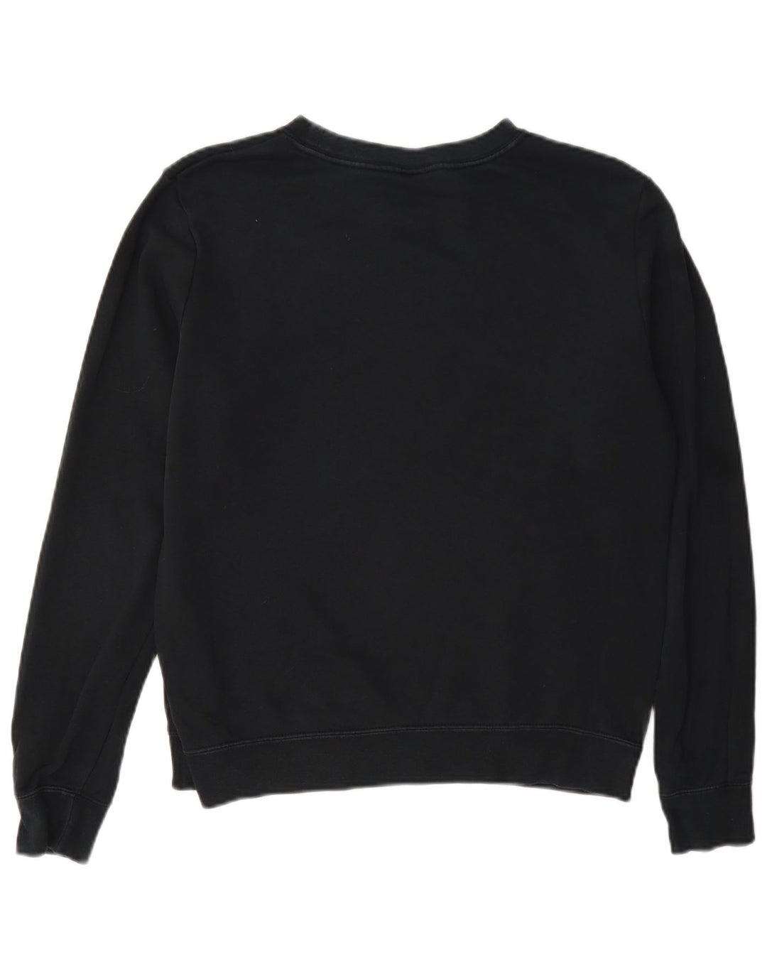 Pulover supradimensionat cu grafic Nike pentru femei UK 10 Bumbac negru mic