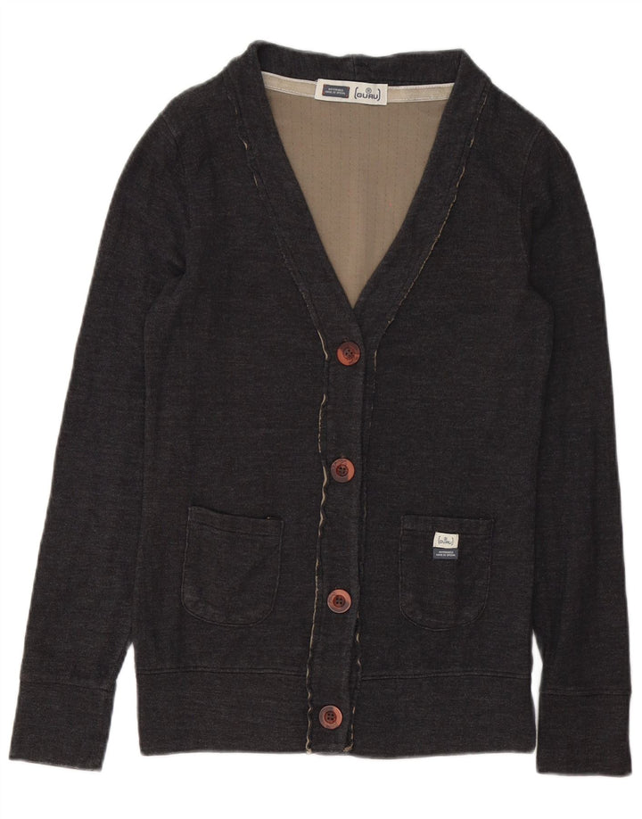 Pulover cardigan pentru bărbați Guru, bumbac, gri mic