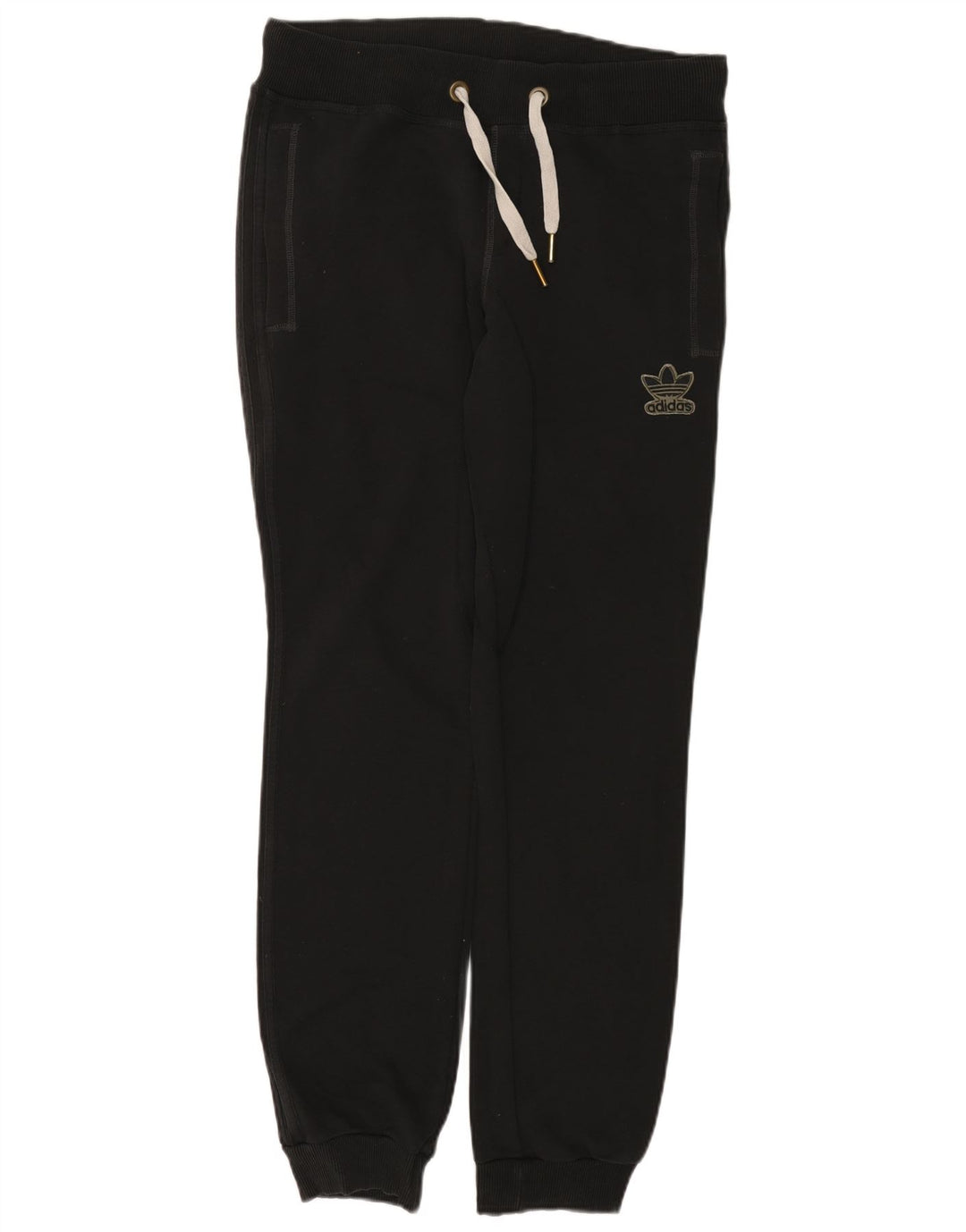 Pantaloni de trening pentru bărbați Adidas Pantaloni de jogging, bumbac mediu negru