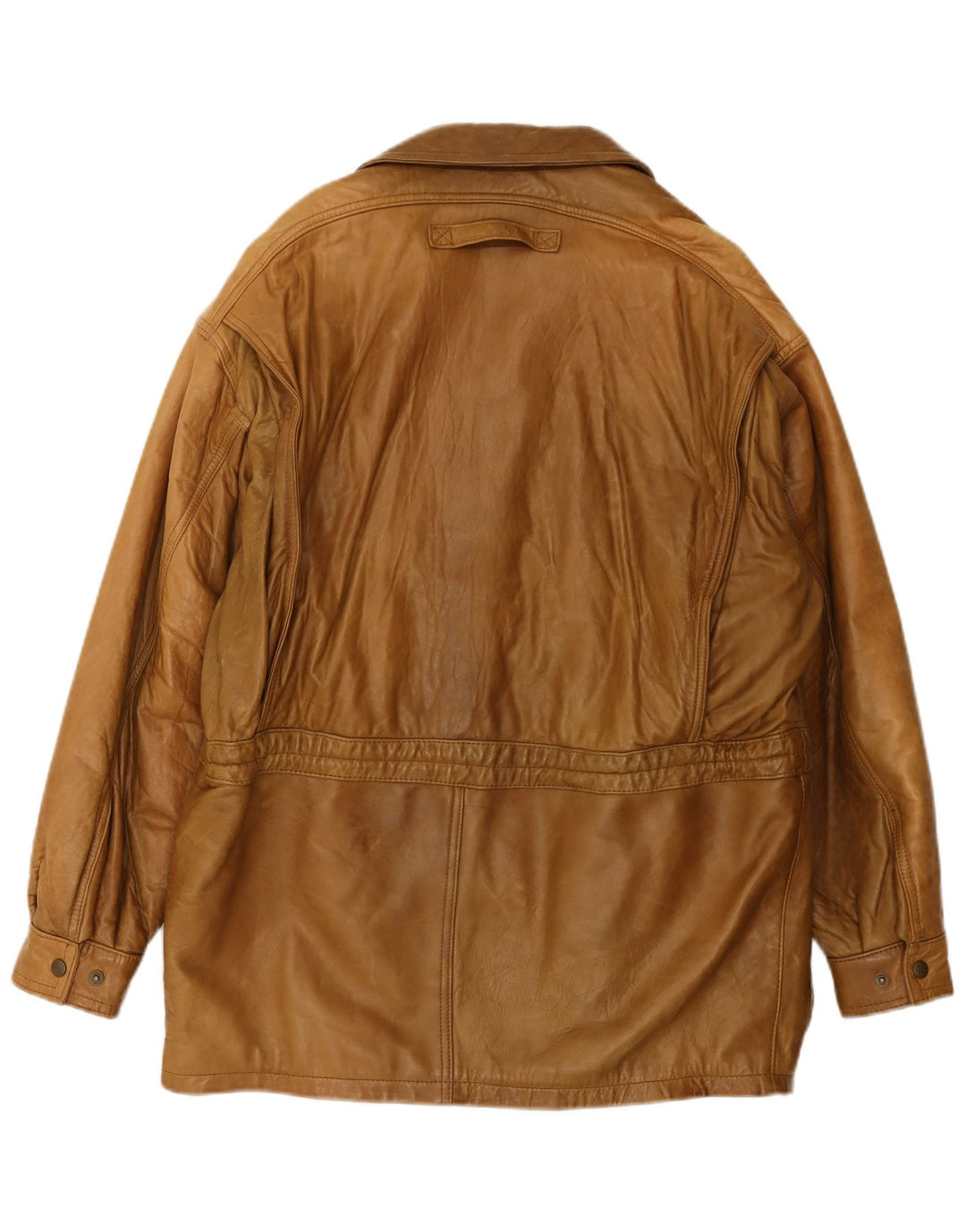 Palton din piele vintage pentru bărbați UK 42 XL din piele maro