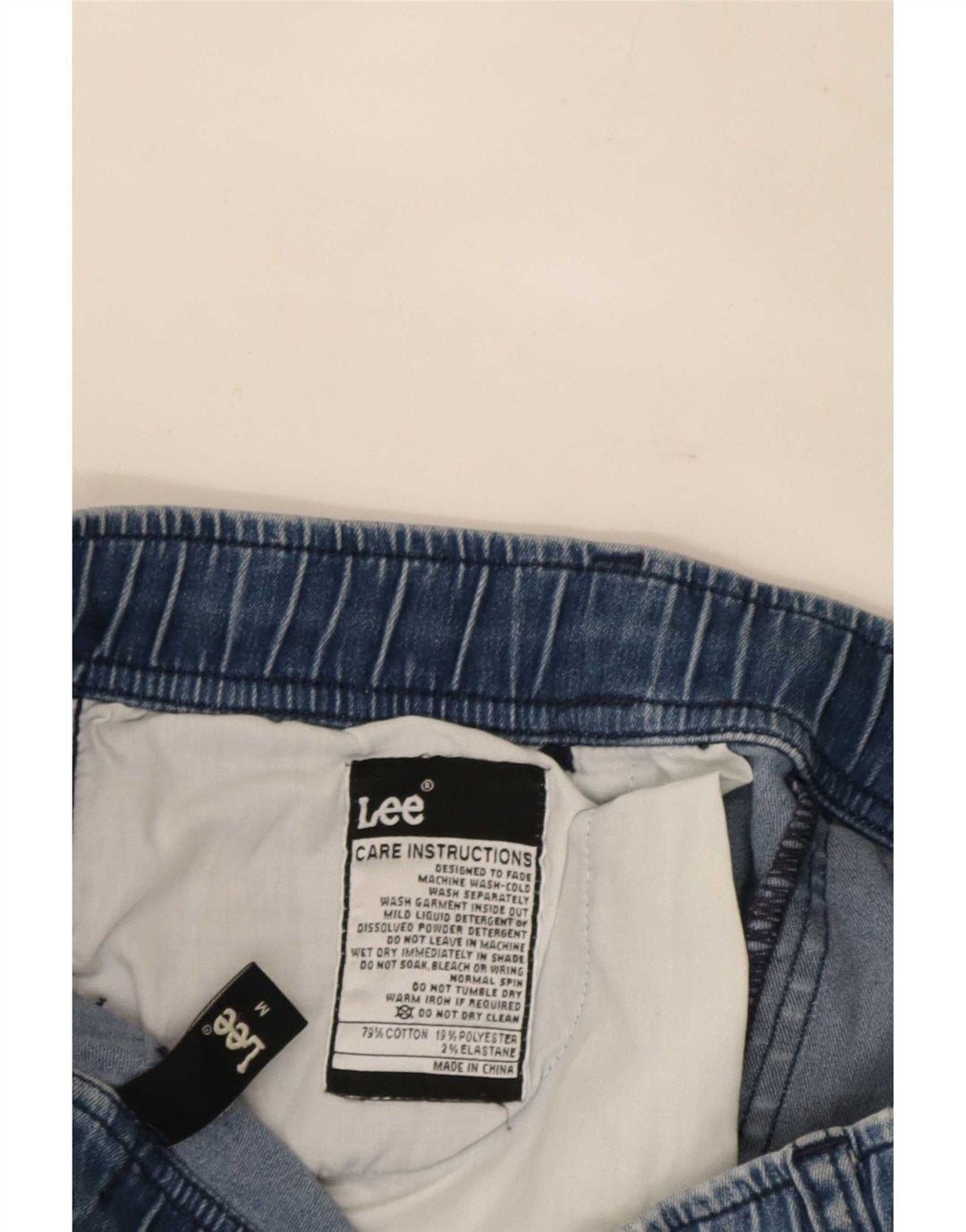 Pantaloni de jogging pentru femei Lee Blugi subțiri Mediu L30 L29 Bumbac albastru