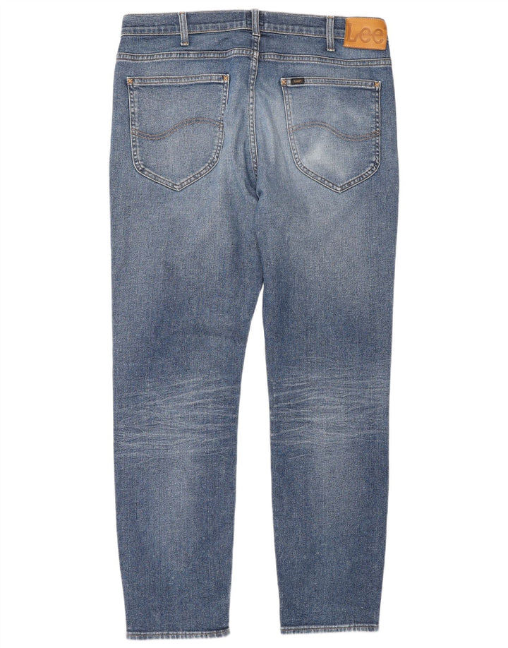 Blugi cropped Lee Rider pentru bărbați W38 L34 Bumbac albastru