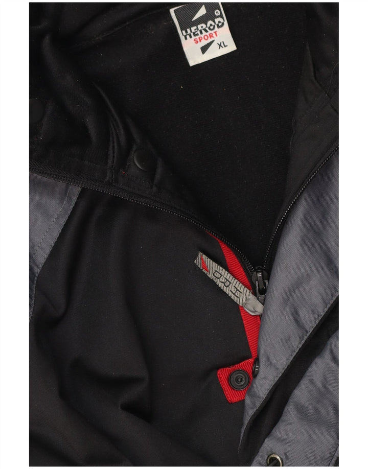 Jachetă Utilitară pentru bărbați Herod Sport UK 42 XL Poliester color bloc negru
