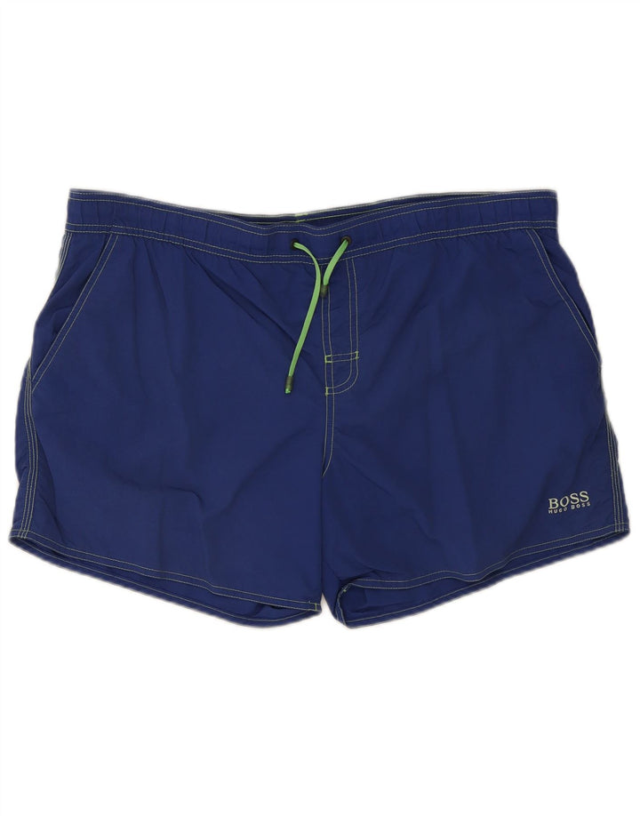 Pantaloni scurți de înot pentru bărbați Hugo Boss XL bleumarin