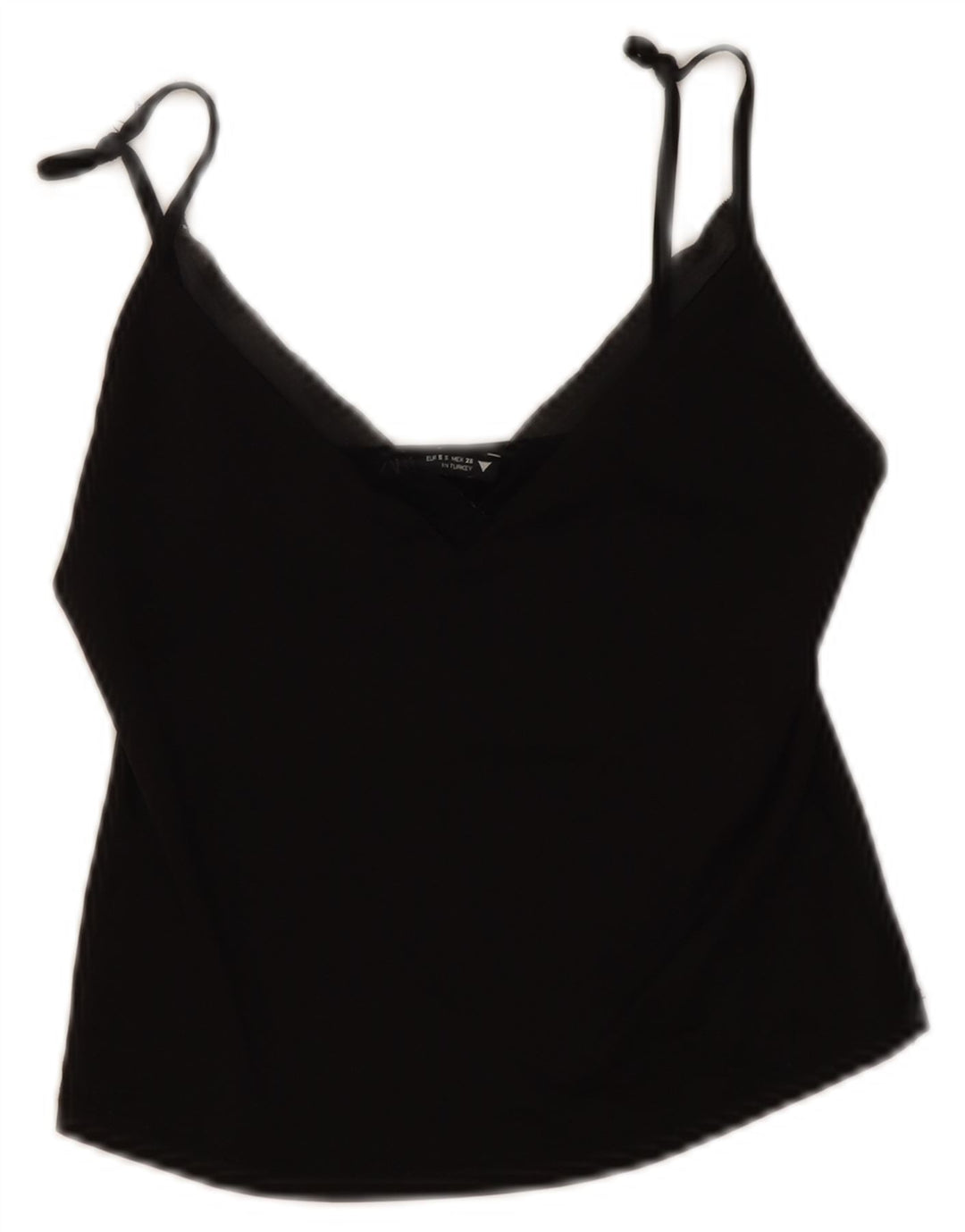 Top Crop pentru femei Zara UK 8 Small Black
