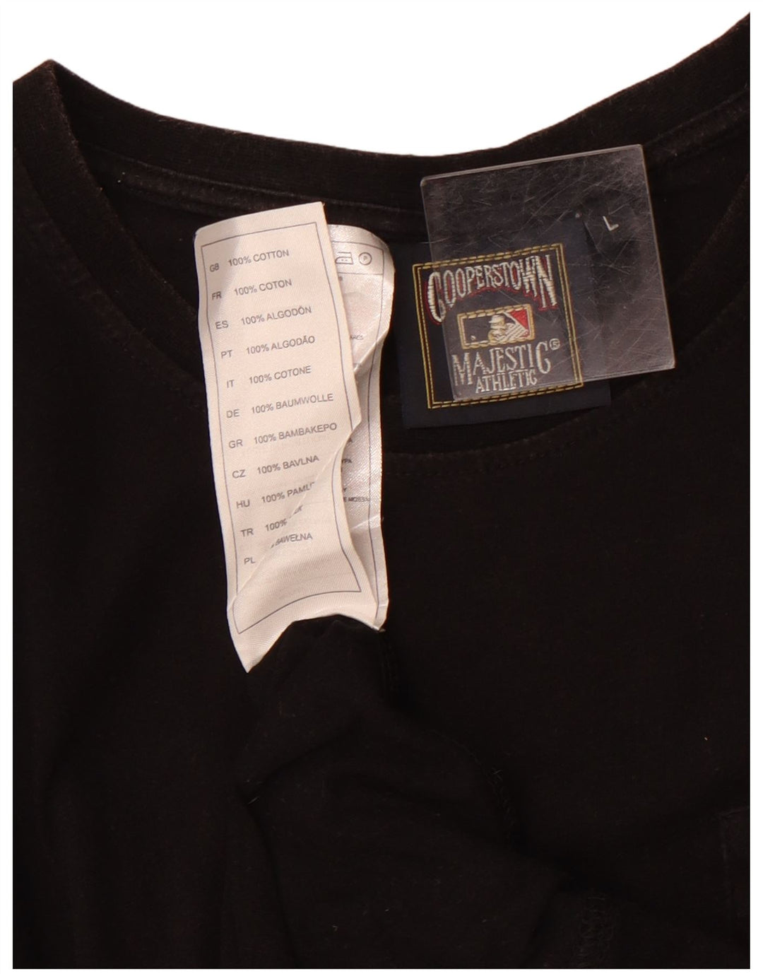 MAJESTIC Top cu tunică grafică New York Yankees pentru femei UK 16 Large Black