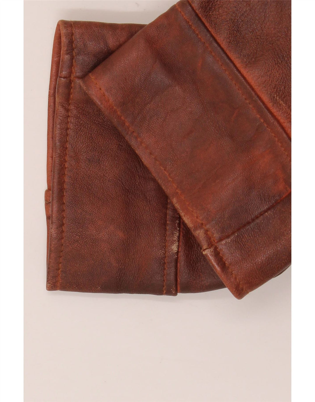 Vintage Femei UK 18 XL Piele maro