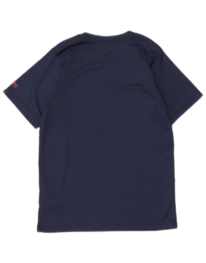 Tricou grafic Columbia pentru băieți Top 10-11 ani Poliester bleumarin mediu