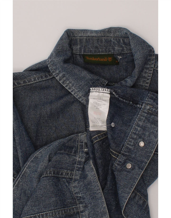 Jachetă Timberland Băieți Denim 7-8 Ani Bumbac Albastru