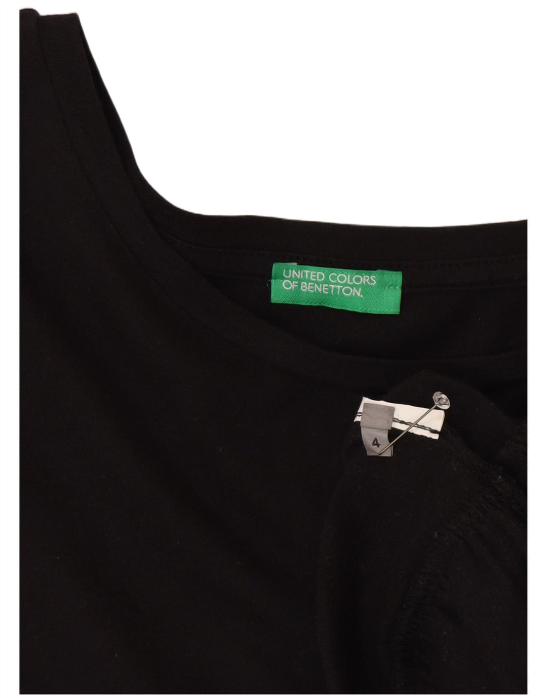 Bluză Benetton pentru femei cu mâneci 3/4, US 4 Small Black