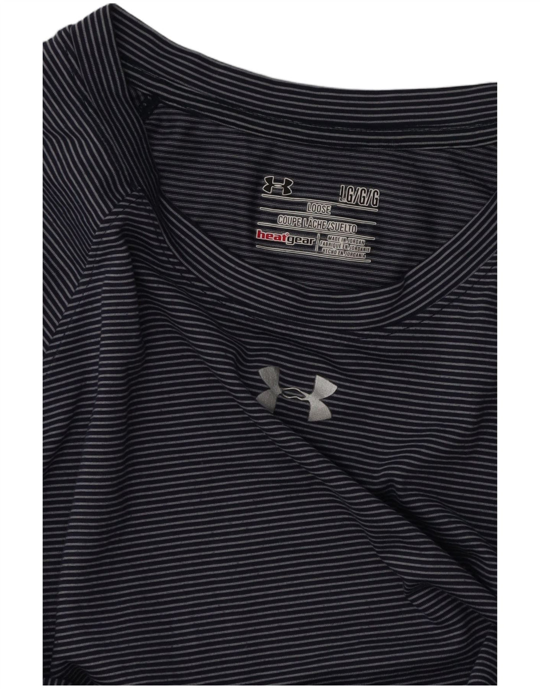 Tricou pentru femei UNDER ARMOUR Heat Gear Top UK 16 mare bleumarin cu dungi