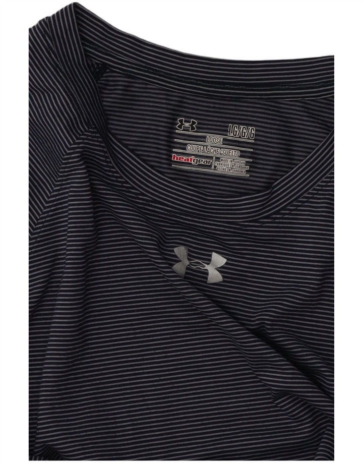 Tricou pentru femei UNDER ARMOUR Heat Gear Top UK 16 mare bleumarin cu dungi