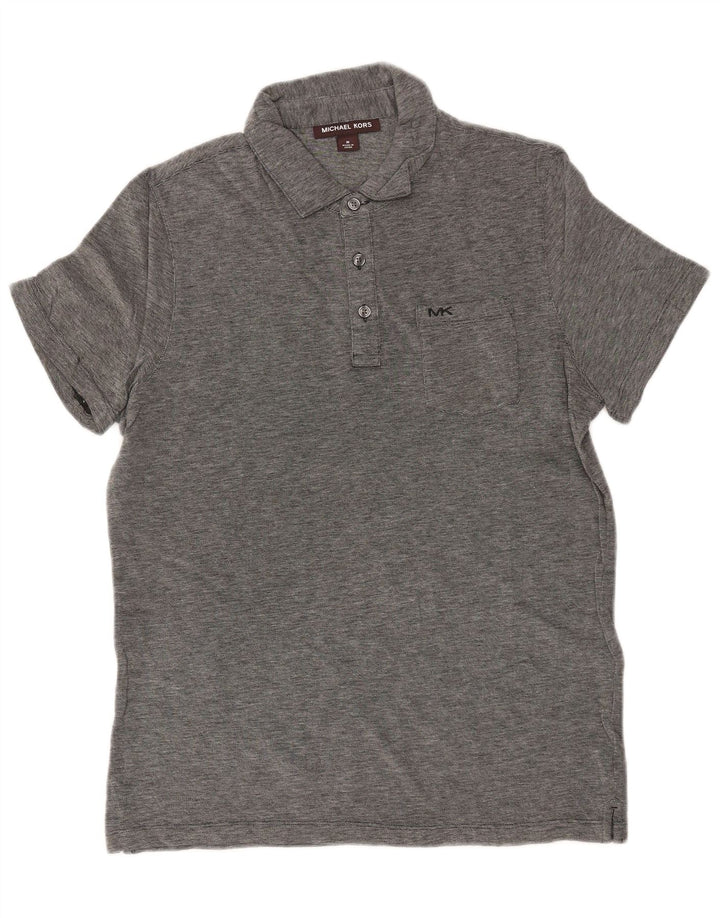 Tricou polo MICHAEL KORS pentru bărbați, bumbac cu pete gri mediu