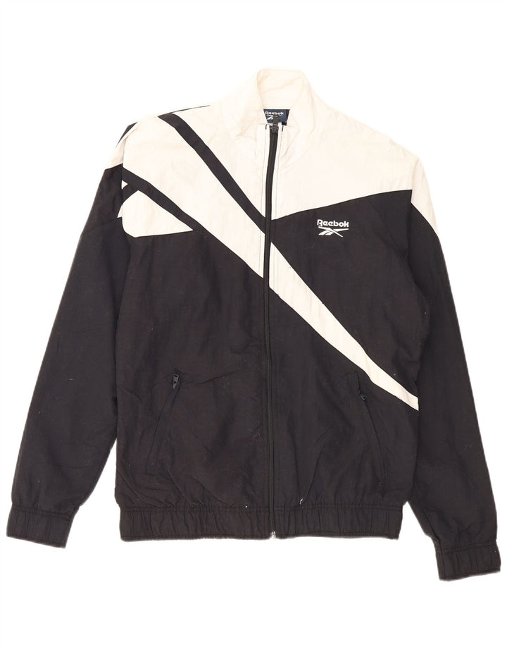 Jachetă de trening pentru bărbați REEBOK, negru, poliester color bloc