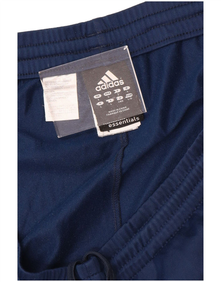 Pantaloni de trening Adidas pentru bărbați, mari, albastru, poliester