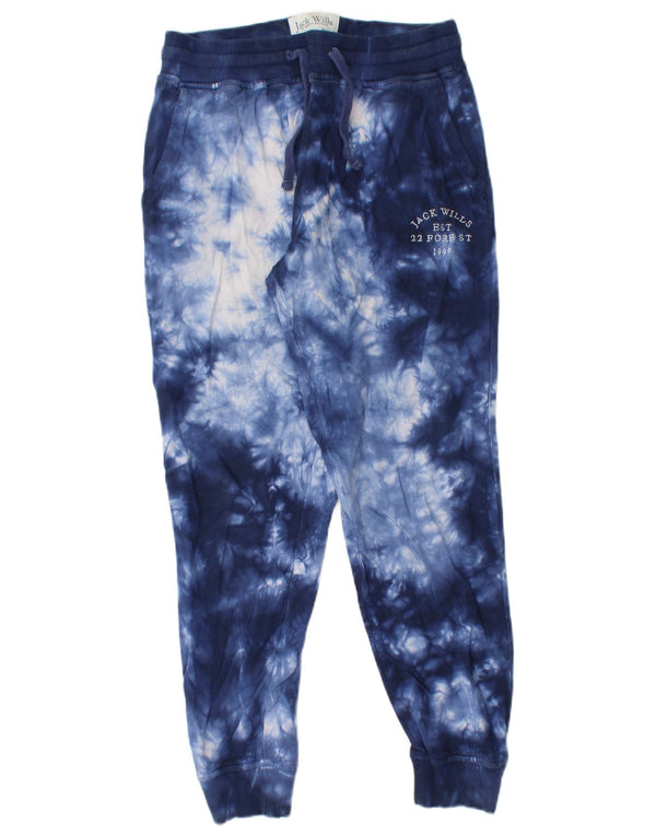 Pantaloni de trening pentru femei Jack Wills Pantaloni de jogging UK 10 Small Bluemarin Tie Dye