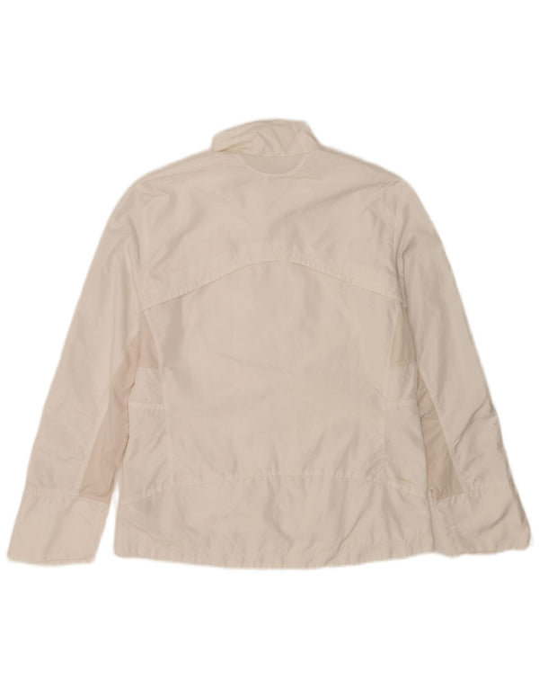 Adidas Womens Clima 365 Tracksuit Top Jacket UK 14 Medium White Polyester