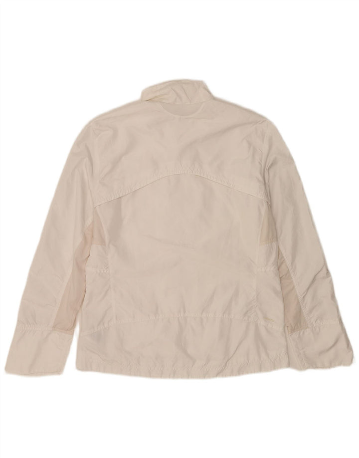 Jachetă de top pentru trening Adidas Clima 365 pentru femei UK 14 Poliester alb mediu