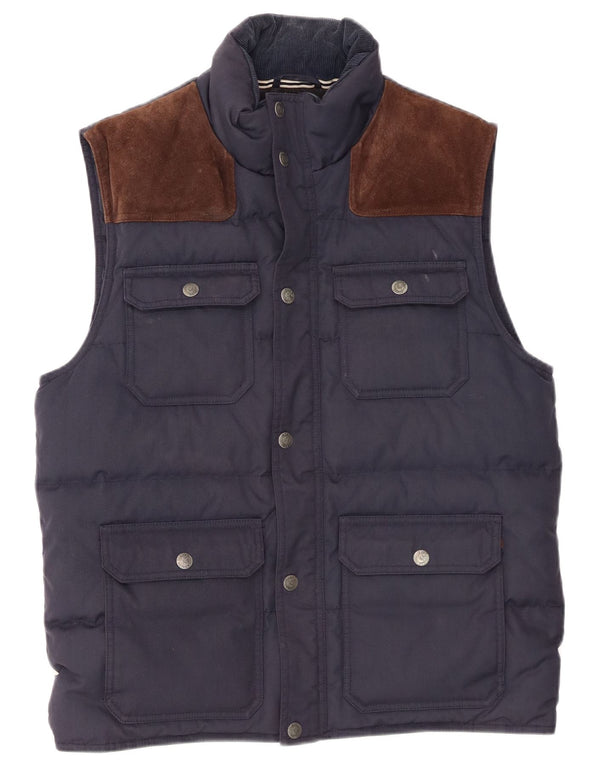 Crew Clothing Gilet căptușit pentru bărbați UK 38 Medium Bleumarin Poliester