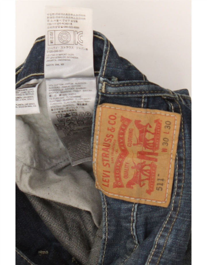 Blugi Levi's 511 Slim pentru bărbați W30 L30 Bumbac albastru