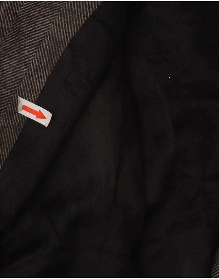 Jachetă Blazer pentru femei Zara, cu două piepturi, UK 10, gri, oase mici