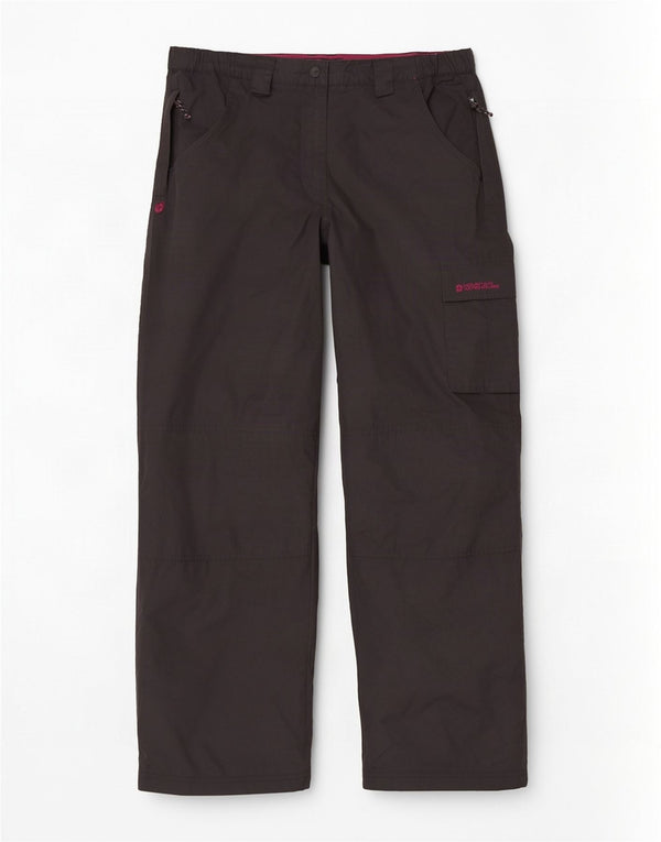 Mountain Warehouse Pantaloni cargo drepti pentru femei UK 14 Large W34 L35 Black