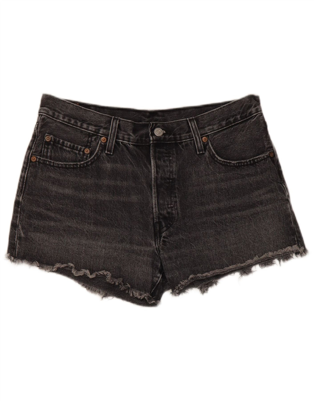 Pantaloni scurți Levi's 501 Denim W29, bumbac gri mediu