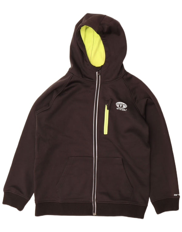 Animal Boys Pulover cu capota cu fermoar grafic 15-16 ani Poliester negru