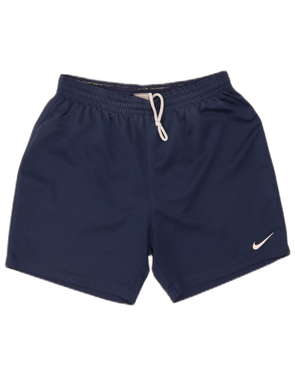 Pantaloni scurți sport NIKE pentru bărbați, poliester, albastru, mediu