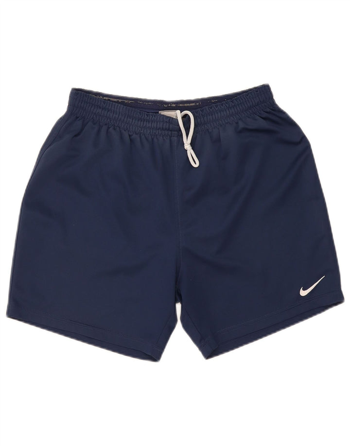 Pantaloni scurți sport NIKE pentru bărbați, poliester, albastru, mediu