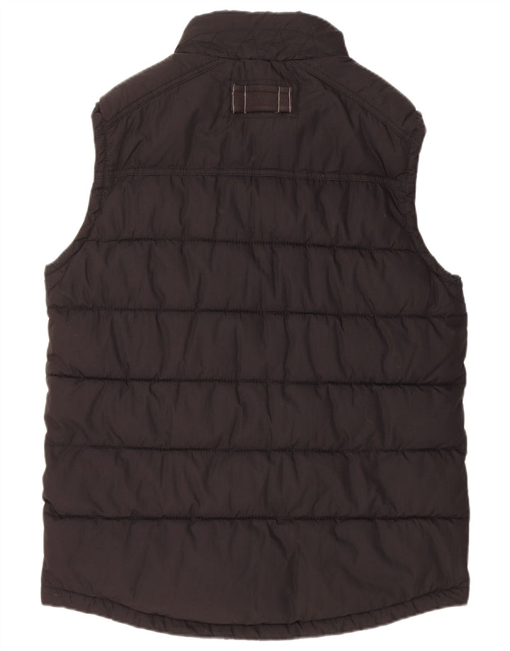 FAT FACE Gilet căptușit pentru bărbați UK 38 Medium Black Bumbac