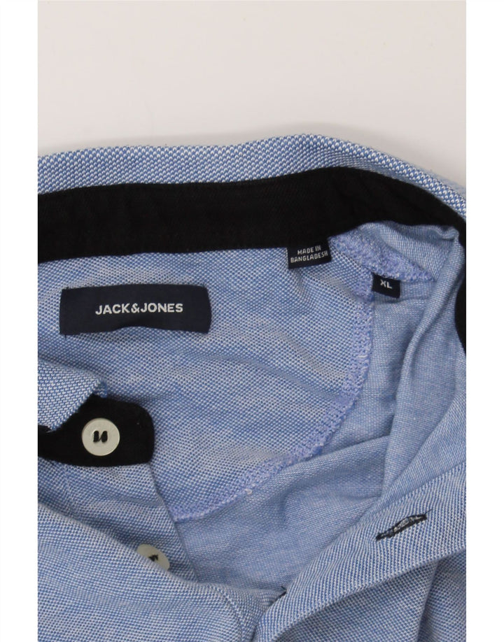 JACK & JONES Mens Polo Shirt XL Blue Cotton Vintage Jack & Jones and Second-Hand Jack & Jones from Messina Hembry 