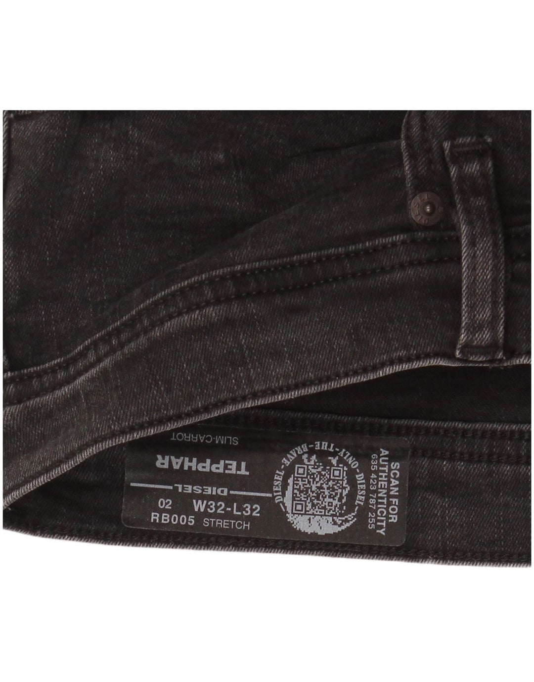 Jeans Tepphar Carrot Slim pentru bărbați Diesel W32 L32 negri