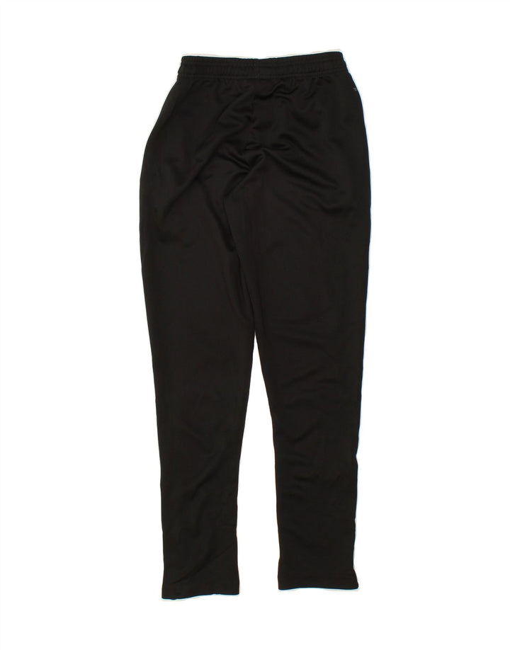 ADIDAS Boys Climalite Tracksuit Trousers 11-12 Years Black Polyester Vintage Adidas and Second-Hand Adidas from Messina Hembry 