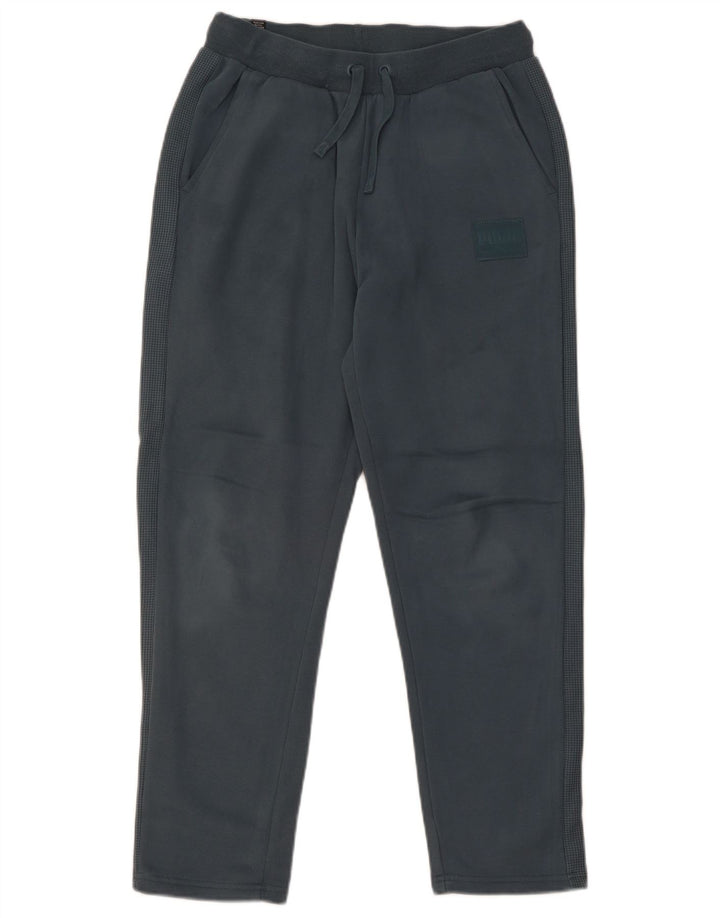 Pantaloni de trening Puma pentru bărbați, bumbac verde mediu