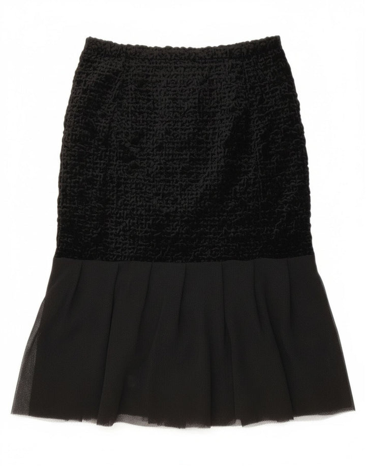 Fusta Vintage pentru femei Lalele W28 Medium Black