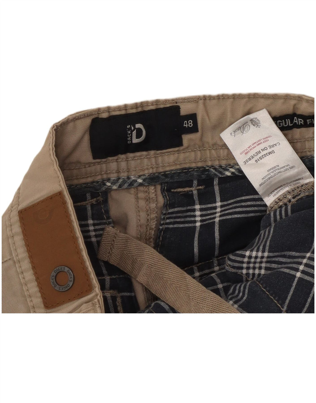 Pantaloni scurți cargo Dack's pentru bărbați, cu ajustare normală, IT 48 Medium W32, bumbac bej