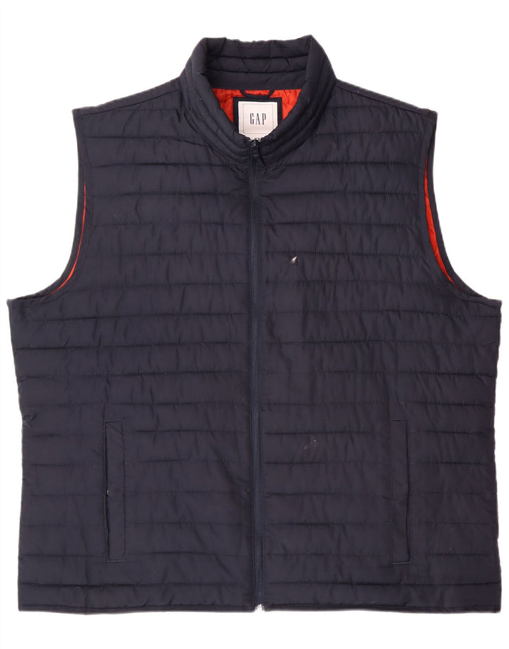 GAP Gilet căptușit pentru bărbați UK 44 2XL Bleumarin Poliester