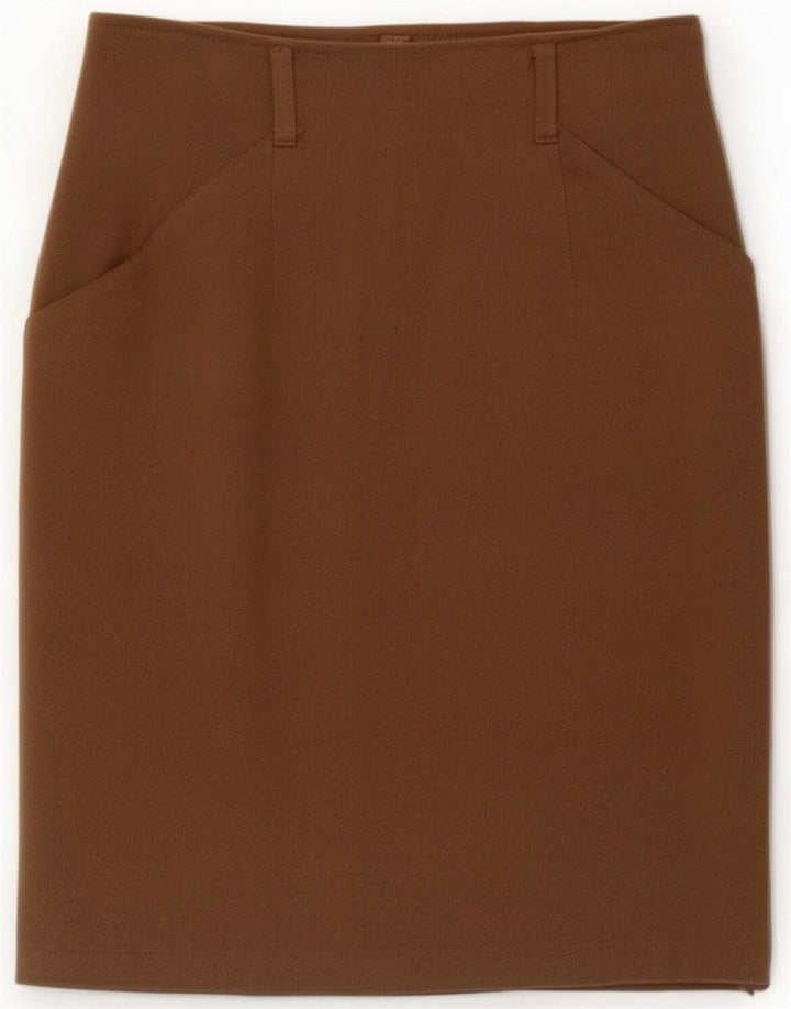 Fusta creion pentru femei BENETTON IT 42 Medium W26 Brown Wool