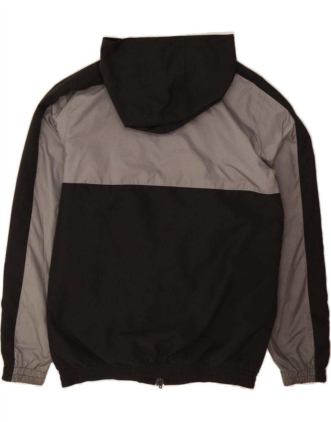 ADIDAS Mens Hooded Reversible Jacket UK 36 Small Black Polyester Vintage Adidas and Second-Hand Adidas from Messina Hembry 