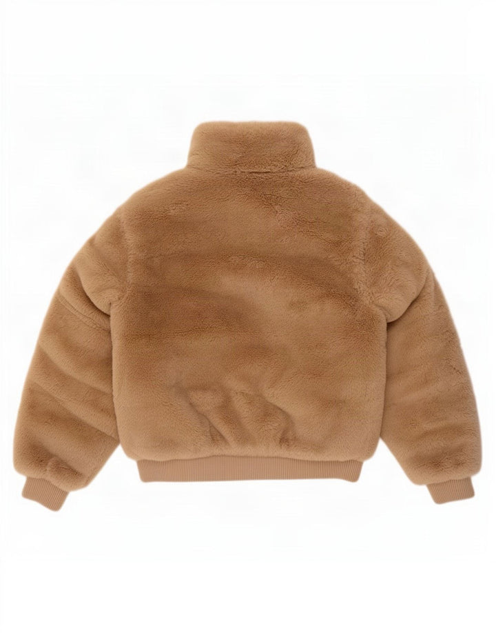 Jachetă Bomber Fete Teddy Bear 9-10 Ani Bej Poliester