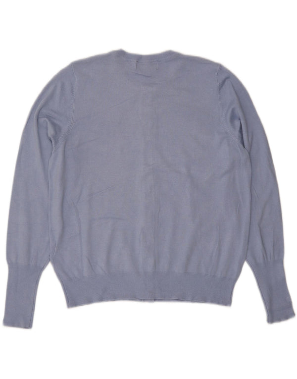 Pulover cardigan pentru femei Marks & Spencer UK 16 mare, albastru, viscoză