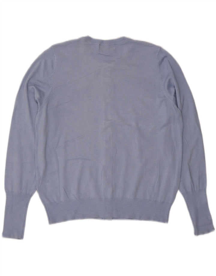 Pulover cardigan pentru femei Marks & Spencer UK 16 mare, albastru, viscoză