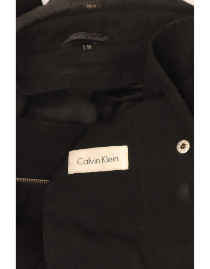 Palton Calvin Klein pentru bărbați, cu tăiere obișnuită, UK 38, mediu negru