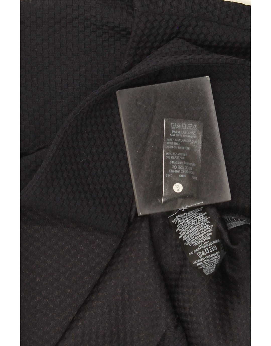 Jachetă pentru femei Marks & Spencer crop cu mâneci 3/4 UK 16, mare, bleumarin