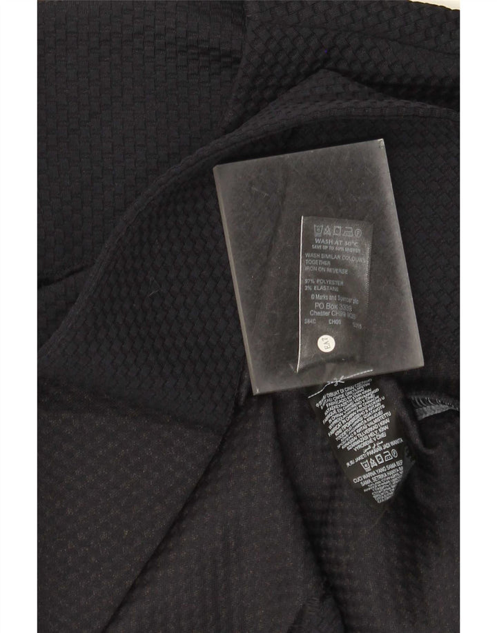Jachetă pentru femei Marks & Spencer crop cu mâneci 3/4 UK 16, mare, bleumarin